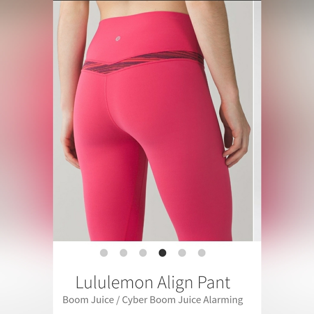 Lululemon  Align Pant 28" Sz-4 Boom Juice Color..